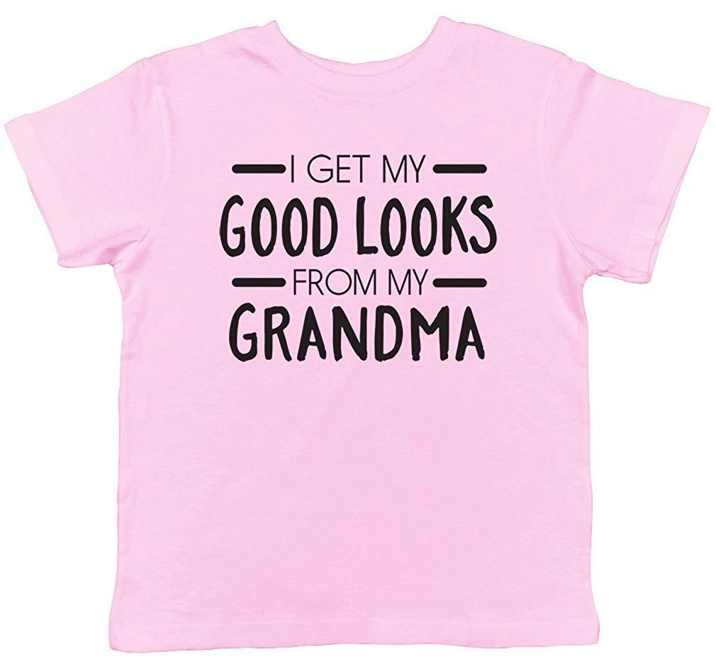 I Get My Good Looks From My Grandma Childrens Kids Boys Girls T-Shirt 130