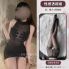 Sexy Perspective Splicing Mesh Hip Skirt Round Neck Slim Fit Pure Desire Dress Set Women's Erotic Underwear F163