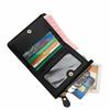 Fashion Multi-card Slots Women's Short Wallet Leather Waterproof Coin Purse Solid Color Crocodile Print Card Storage Bag