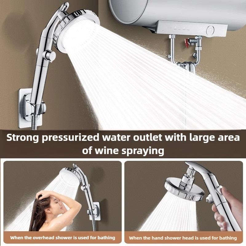 Högtrycksduschhuvud med filter Handhållet Vattenbesparande Spridare för Badrum Spa Massage Tillbehör Avtagbart Munstycke Dusch
