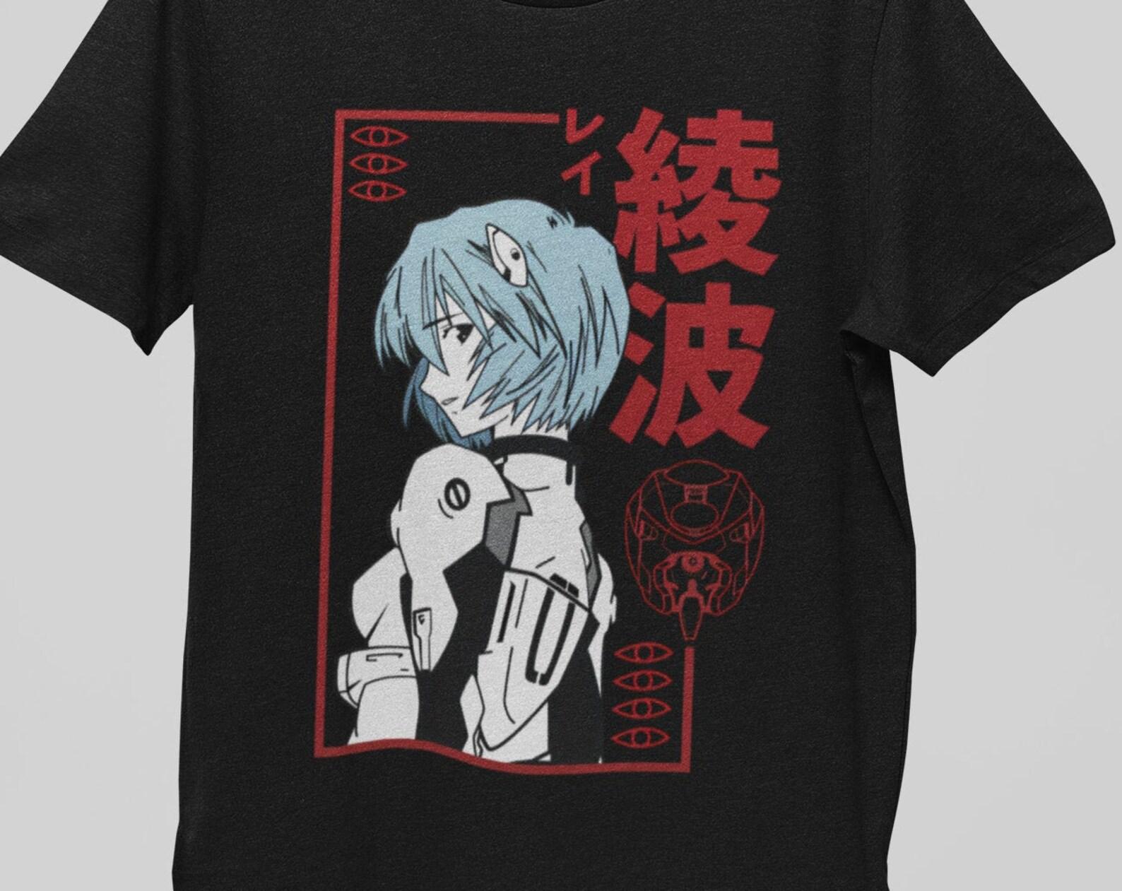 Rei Ayanami T-Shirt, Eva Manga Anime Unisex Tee 3XL