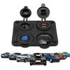 USB nabíječka do auta 4 zásuvky Vodotěsný design Inteligentní ovládání Duální port Autozásuvka pro automobily motocykly