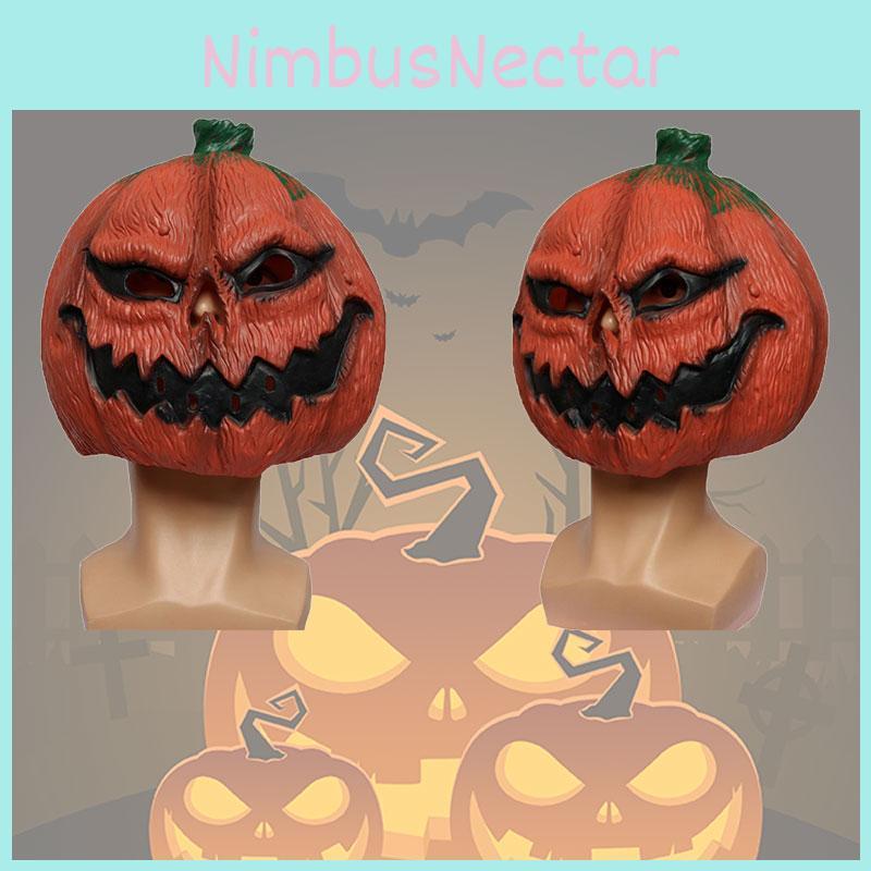 Evil Pumpkin Mask For Halloween Easter Thanksgiving Latex Material Terrifying Design Ch-a074