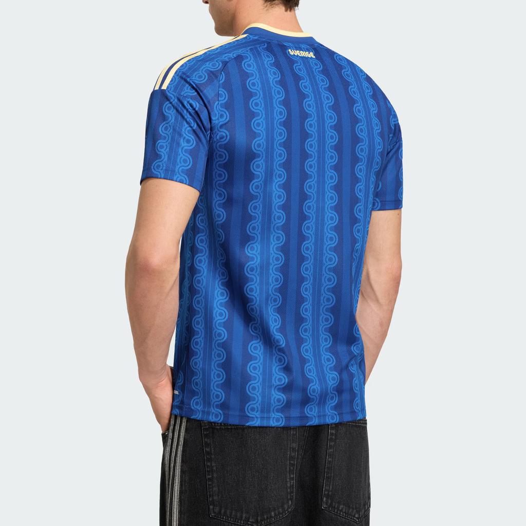Adidas Originals Fan Version Sweden National Team 2026 World Cup Away Climacool Quick-Dry Slim Fit Short Sleeve Football Shirt Men tops JM5810