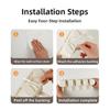 5 Hook Mop Clip Wall Mounted Broom Hanger Multi-functional Broom Organizer Clip  Shower Room