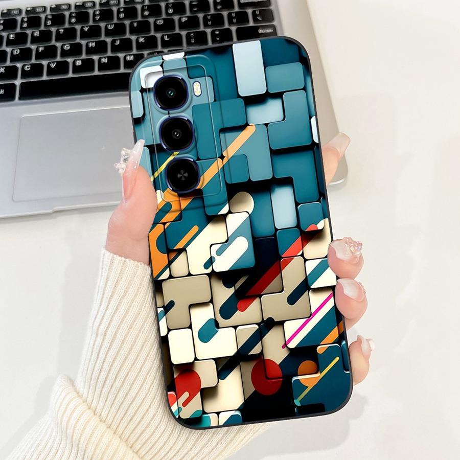 For Itel City 100 4G Phone Case Shell flower 2025 Painted Soft Silicone Proective Coque For Itel City100 Back Cover 6.75''
