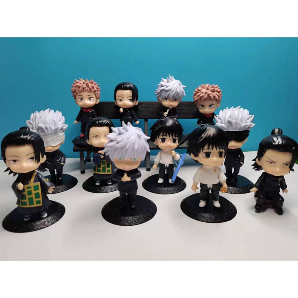 Jujutsu Kaisen Gojo Satoru Kojo Yuujin Cartoon Character Model Statue Cute Figure Painted Figure Toy Holiday Gift Creative Souvenir Fan Collectio