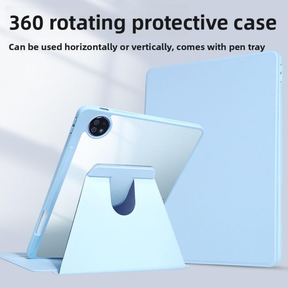 For ViVoPad SE Case Rotating 360 Leather Stand Cover for Pad5Pro Air Acrylic Book Style 12.13 Inch