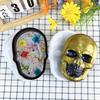 Skull Head Shaped Storage Box Silicone Mold Epoxy Resin Jewelry Container Mould Multipurpose Storage Case Molding Tool