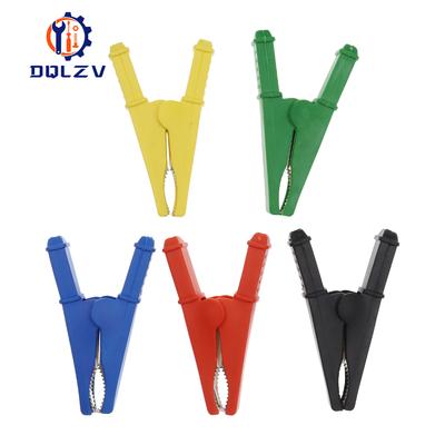 1PCS 75MM Insulated Crocodile Clip 50A Crocodile Clip Car Caravan Van Battery Test Lead Clips Alligator Clips