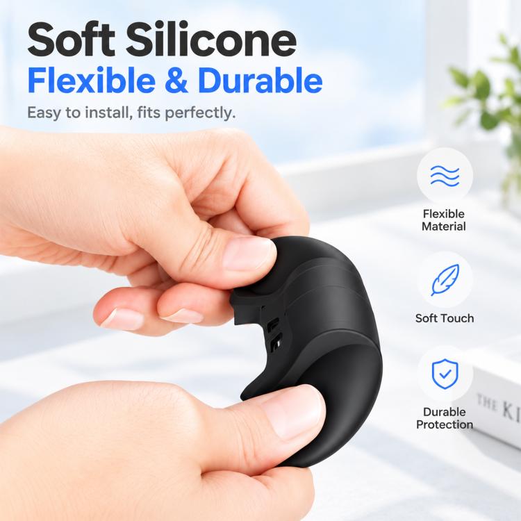For Insta360 X6 PULUZ Silicone Protective Lens Cover (Black)