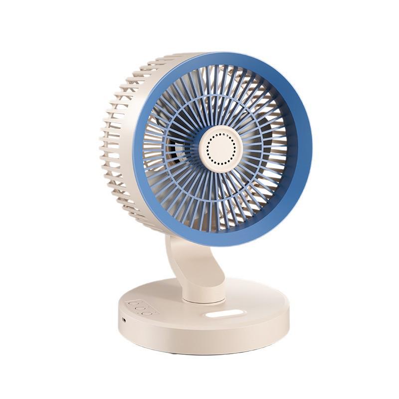Silent Wall-Mounted & Desktop Electric Fan with Night Light and Strong Air Circulation