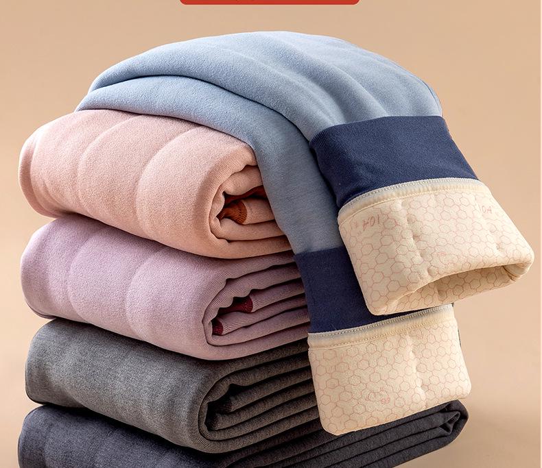 Children's Thickened Velvet School Uniform Pants: Double-Sided Fleece Autumn/Winter Leggings