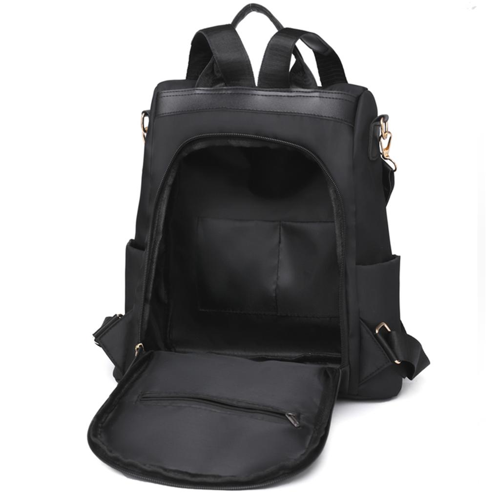 Elegantní vyšívaný batoh s motivem švestkových květů Lehký prostorný nylonový multifunkční pro ženy na běžné nošení crossbody taška