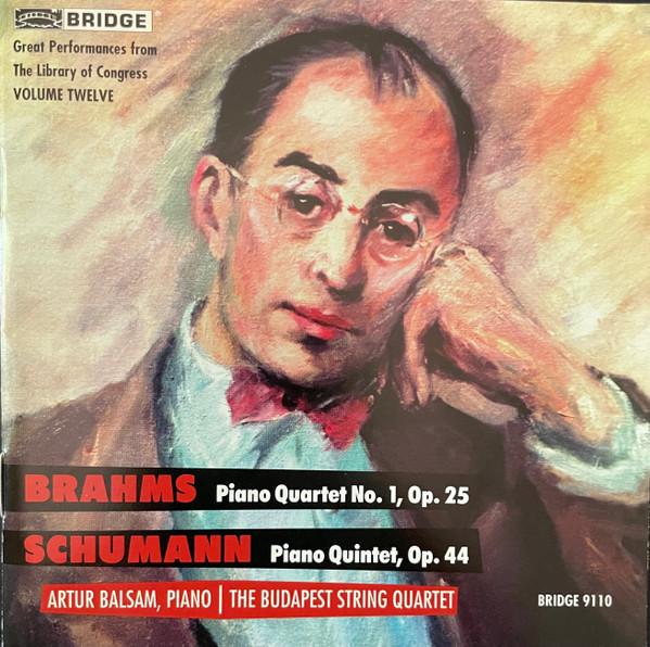 

CD JOHANNES BRAHMS, ROBERT SCHUMANN, B - Piano Quartet No1 Op.25 / Piano Qui BRIDGE9110 Bridge Records 2001 Japan Classical Used