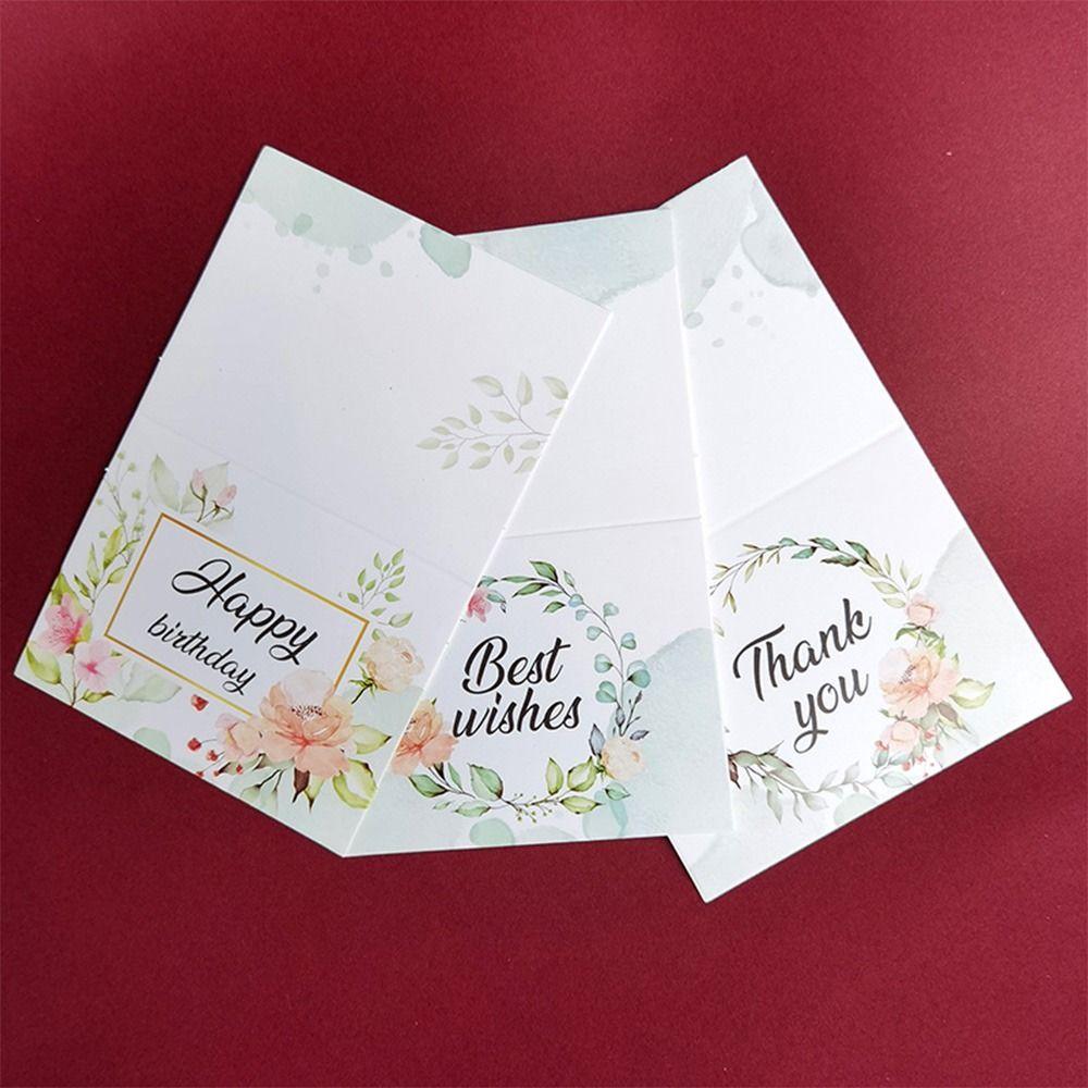 100 ks Vícebarevné Balení Děkovacích Karet Dekorace Miluji Tě Pozdravné Karty Květinový Vzor Obchodní Balení Dárková Karta
