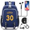 Football Printed Student Backpack Multifunctional Usb Interface Large Capacity Leisure Travel Backpack