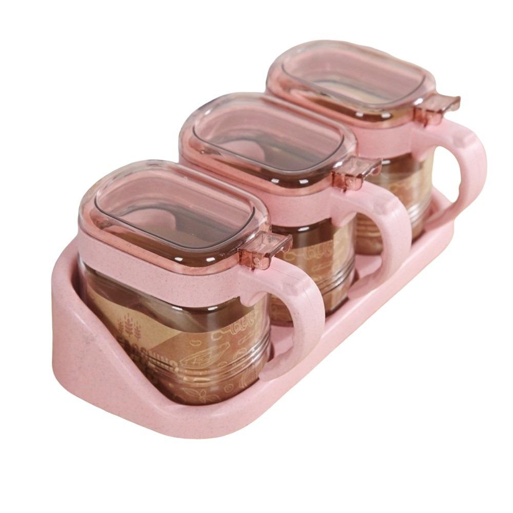 Dust-proof Spice Storage Bottle Food Grade Seasoning Box Set Durable Spice Container Cooking Use