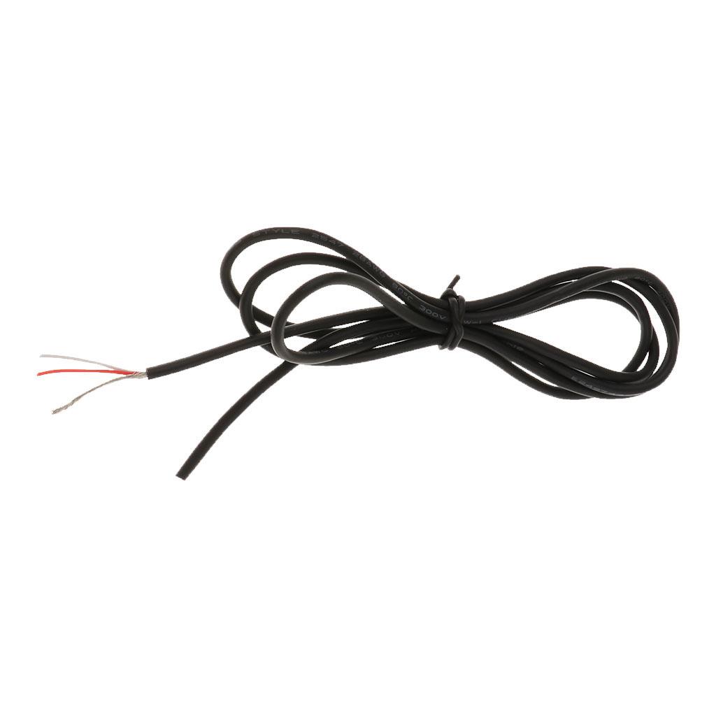 100cm/39.37inch Guitar Bass Inner Circuit Connecting Wire DIY Black