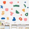 Colorful Graffiti Wall Stickers Ins Cartoon Cute Self Adhesive Wall Decals Kids Bedroom Nursery Room Decor