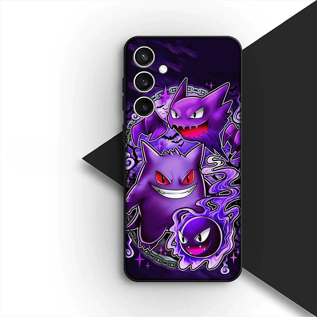 Funda de Teléfono P-Pokemons GO Gengar P-Pikachus Psyduck para Samsung Galaxy S25 S24 S23 FE Ultra Plus S7 Edge S25+ S23+ A56 5G