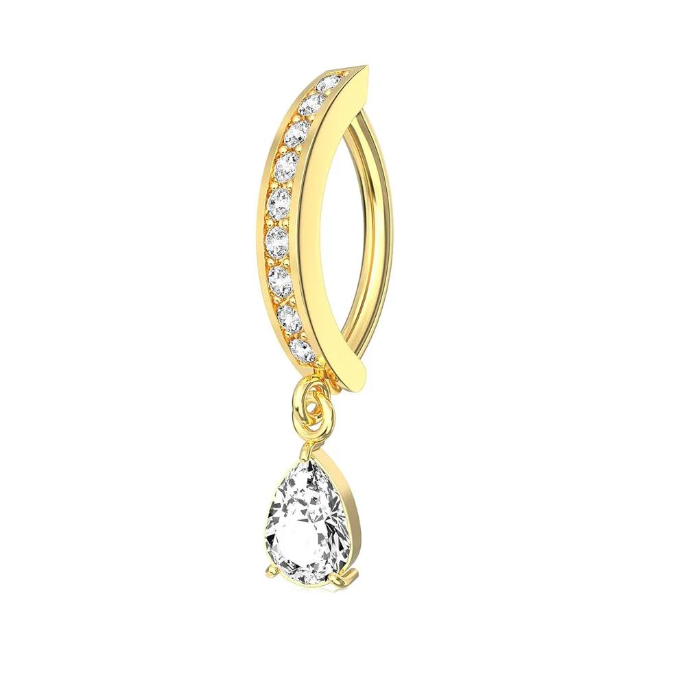 1PCS Heart Crystal Belly Button Rings For Women Fashion Reverse Belly Piercing Buckle Butterfly Navel Barbell Body Jewelry Gift