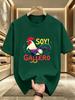 Vintage Funny Slogan Print Unisex T Shirt Soft Cotton Crew Neck Short Sleeve Y2K Streetwear Loose Fit Casual Daily Tops Big Size Ma