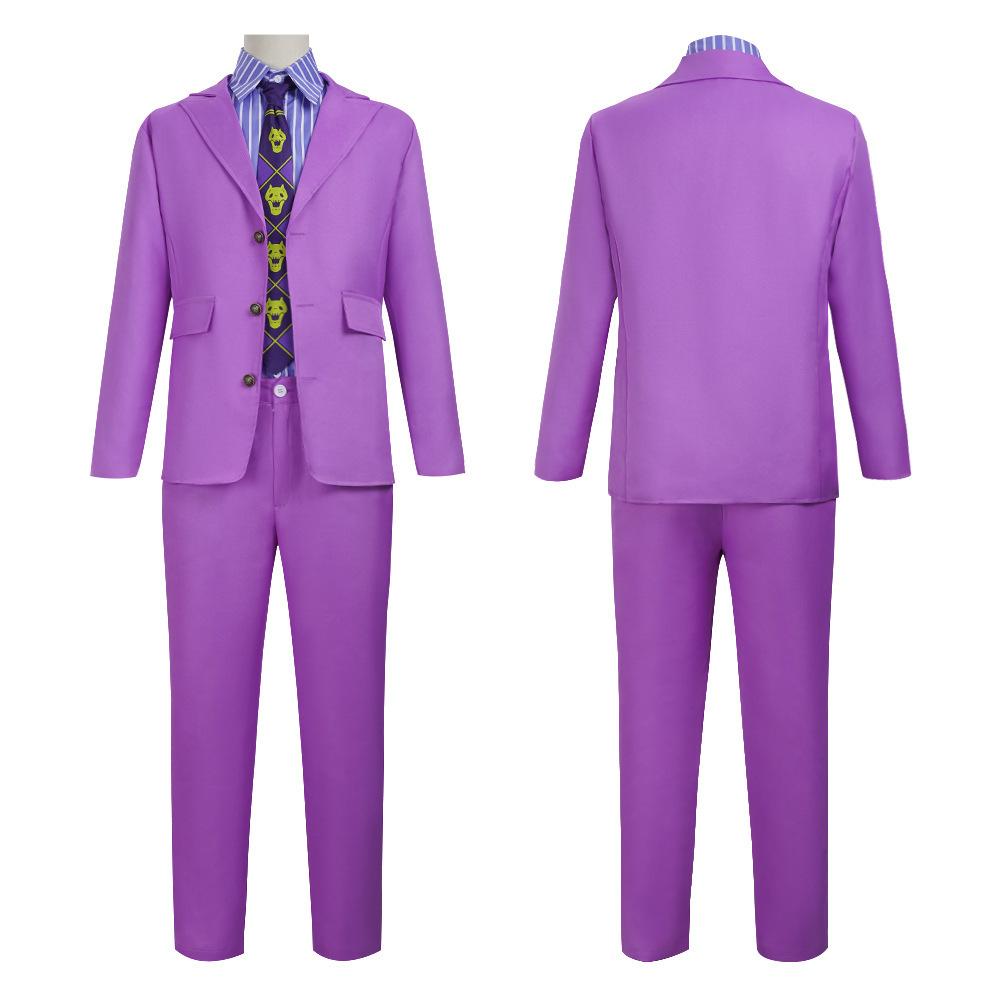 JoJo veider seiklus Yoshikage Kira Cosplay Kostüüm - Diamond is Unbreakable Kurikaela Ülikond Halloweeni & Karnevali jaoks