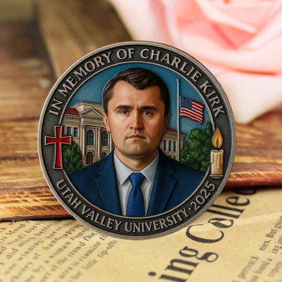 Pamětní mince Charlieho Kirka Pocta pravdě svobodě Pamětní mince Inspirativní suvenýr pro fanoušky