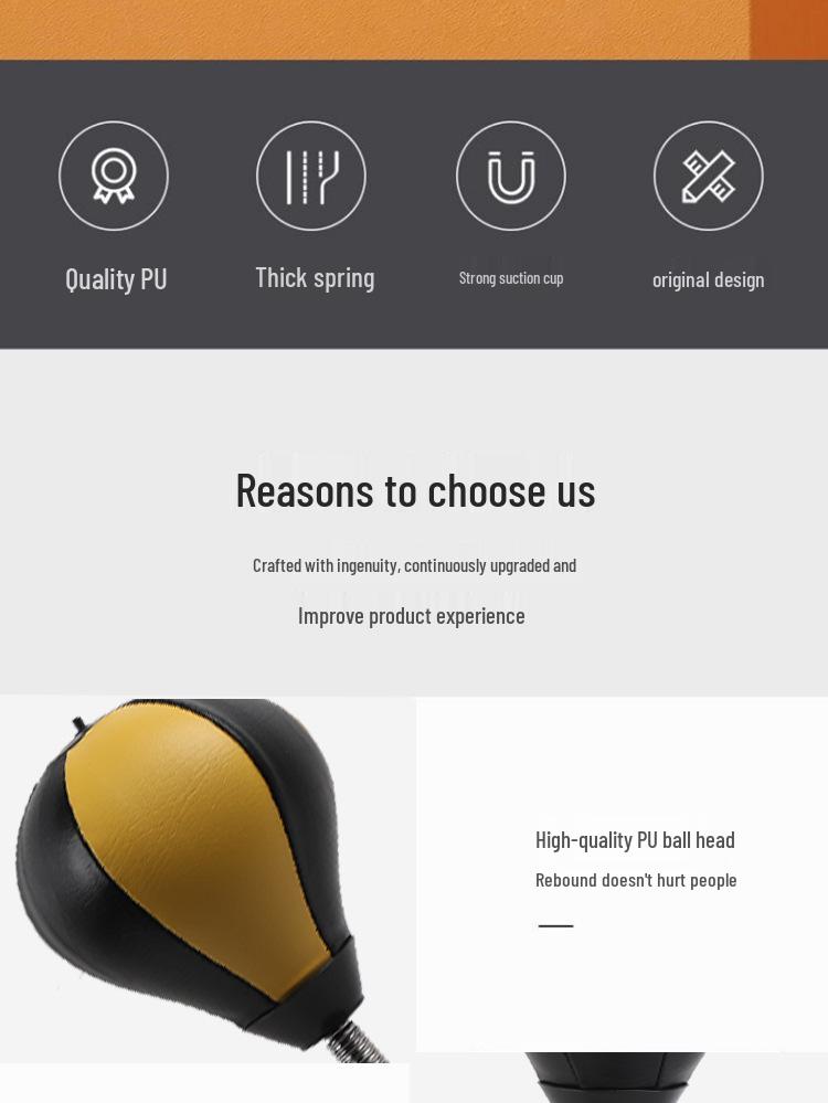 Tisch-Saugfuß-Speedball: Kinder Fitness- & Stressabbaugeräte