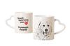 Pyrenean Mastiff, Mastín Del Pirineo - Cup with a Dog, Adorable Cup with a Heart-shaped Handle, Universal Gift from the Brand