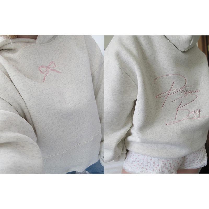 MGHR Women's Fashion Hooded Long-sleeved Casual Solid Color Print Autumn Winter Hoodie