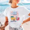 Cute Women's T-Shirt Short Sleeved Clothing Cartoon Style Sweet and Versatile Fashionable Printed Casual Popular New T-Shirt