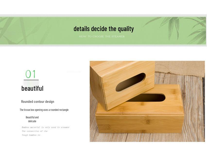 Custom Printed Wooden Napkin and Tissue Box for Restaurants and Hotels
