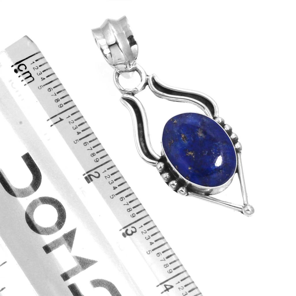 925 Sterling Silver Pendant Women Gemstone Handmade Jewelry Halloween Gift Blue Green Purple Copper Turquoise Pearl Lapis Mother Of Pearl Costume