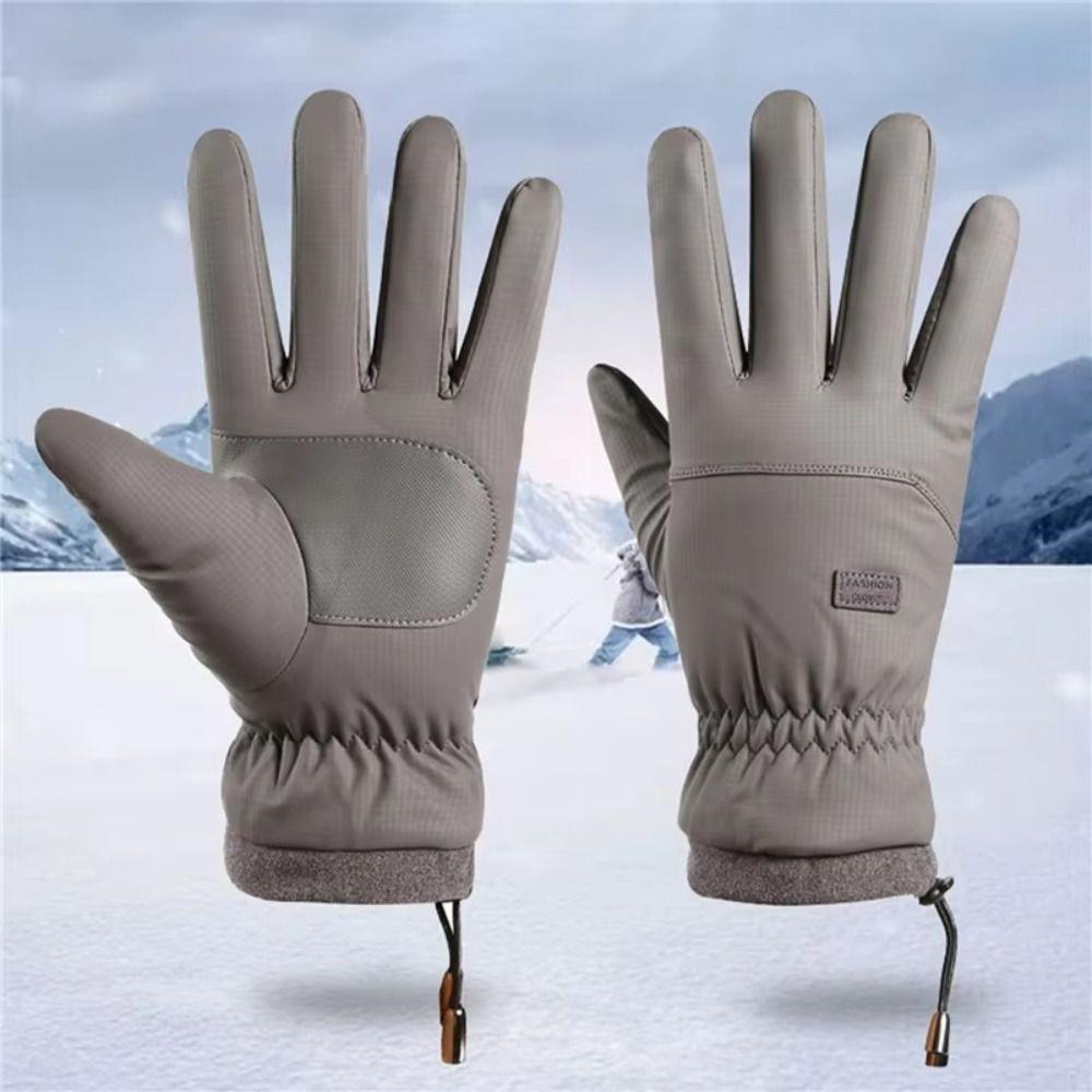 Waterproof Winter Cycling Gloves Anti-Slip Riding Protective Mittens Cold-proof Gloves Motorcycle