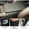 Upgraded Car Center Console Cover, Microfiber Leather Car Armrest Cover Black