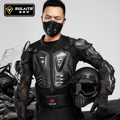SULAITE Ensemble d'armure de moto Protection - Équipement de conduite intégral avec protection coude, épaule, taille