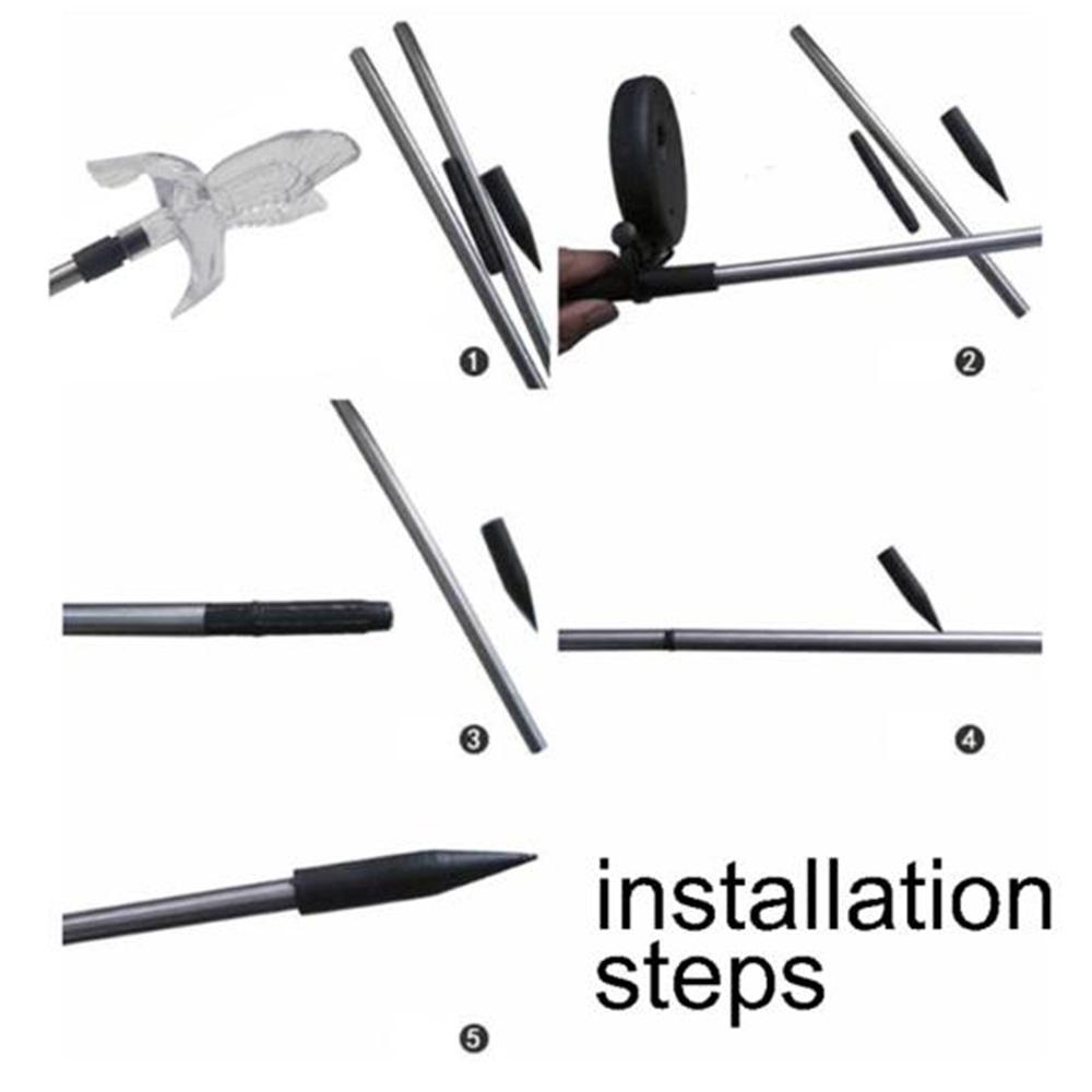 3 buc. Lampă solară decor pentru gazon în formă de fluture cu LED-uri pentru grădină