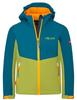 Jacket Trollkids Kristiansand Softshell Jacket Blue Green Orange