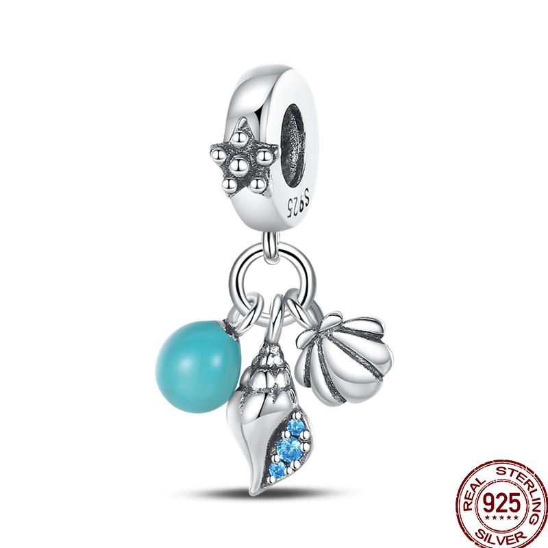 100% Copper Beach Sand Crab Beach Ocean Holiday Jewelry Beads Suitable Fit Original Bracelet Diy Holiday Jewelry