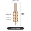 1pcs Leather Edge Soldering Iron Brass Head, DIY Process Pressure Edge Sealing Soldering Iron Tips Tool, DIY Leather Edging Tool