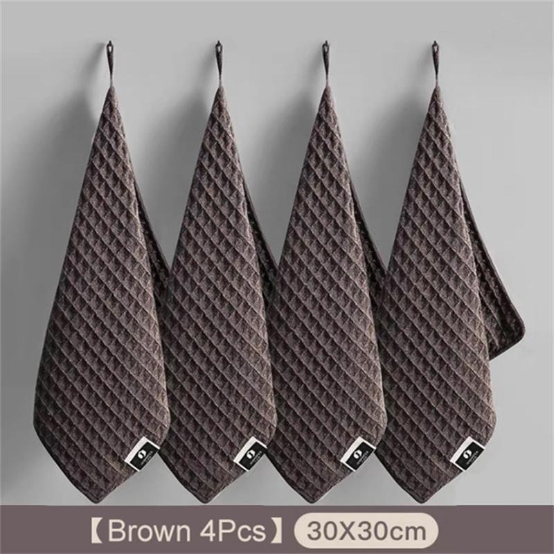 1/4Pcs Coffee Bar Cleaning Towels Super Absorbent Microfiber Cleaning Cloth Towel Home Barista Clean Tool Coffee Machine Cleaner