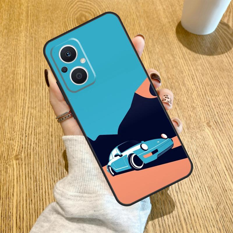 Sports Car Style Case For OPPO Find X6 X5 X3 X2 Pro Lite Neo Reno 7 3 4 5 6 8 Lite 8T 2Z 4Z 5Z Cover Coque