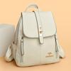 Backpack Women Simple Solid Color Backpack Large Capacity Commuter Backpack Backpack