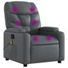 Relax Massage Chair by Grey Faux Leather