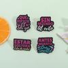 Funny Spanish Quote Enamel Pins SIN Miedo Antes Muerta Que Sencilla Estar Soltera Brooches Lapel Badge Jewelry Gifts For Friends