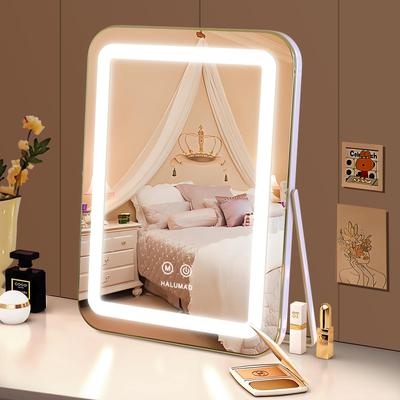 Actress Tabletop Hollywood with 11 LED Three Color Lighting and Brightness Adjustment Mirror, Mirror, Mirror, Bulbs, Modes,