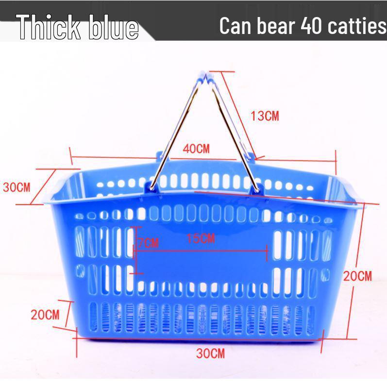 Sturdy Handheld Shopping Basket for Supermarkets and Convenience Stores