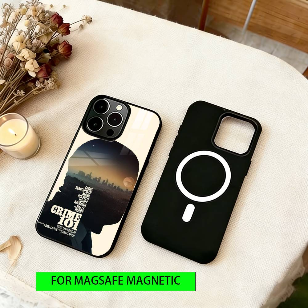 The movie Crime 101 Phone Case For iPhone17,16,15,14,13,12,11 Plus,Pro Magnetic For Magsafe Wireless Charging